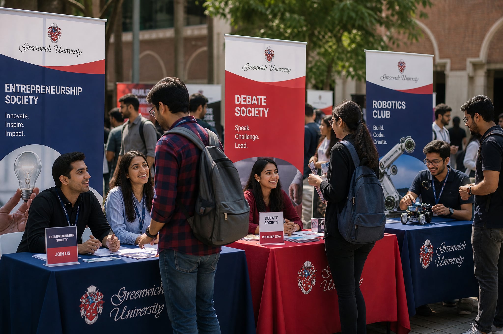 Clubs and societies at Greenwich University, Karachi