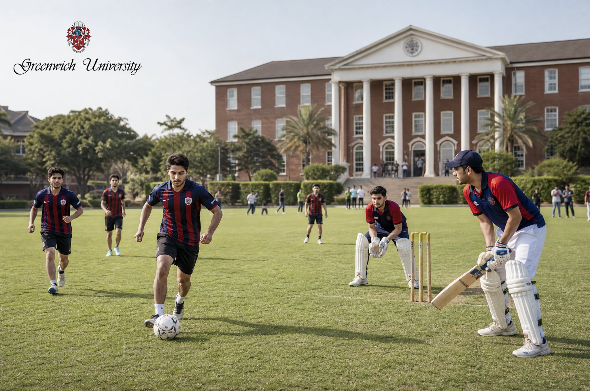 Campus sports and fitness at Greenwich University, Karachi