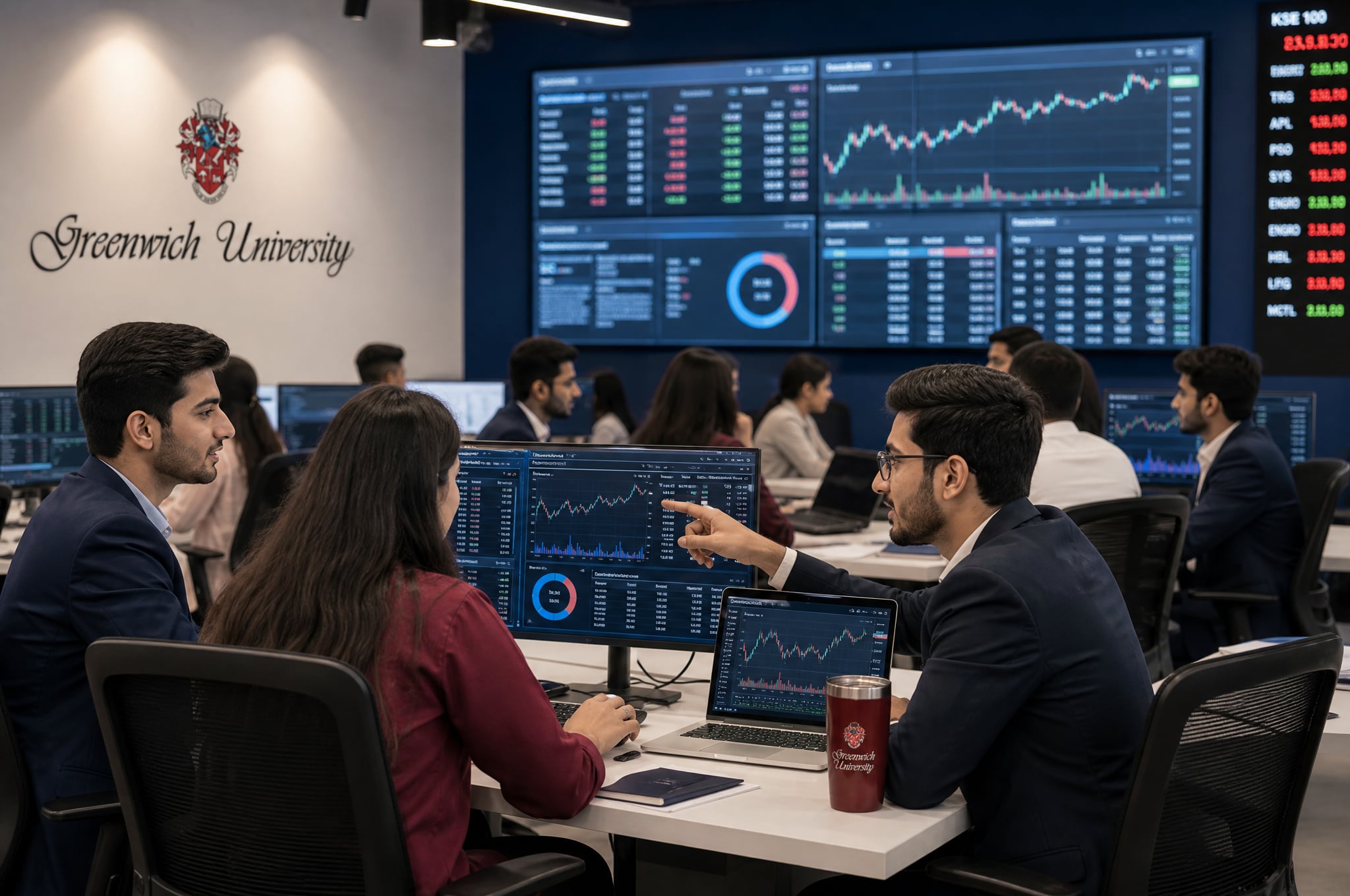 Business simulation and analytics lab at SKM School of Business, Karachi