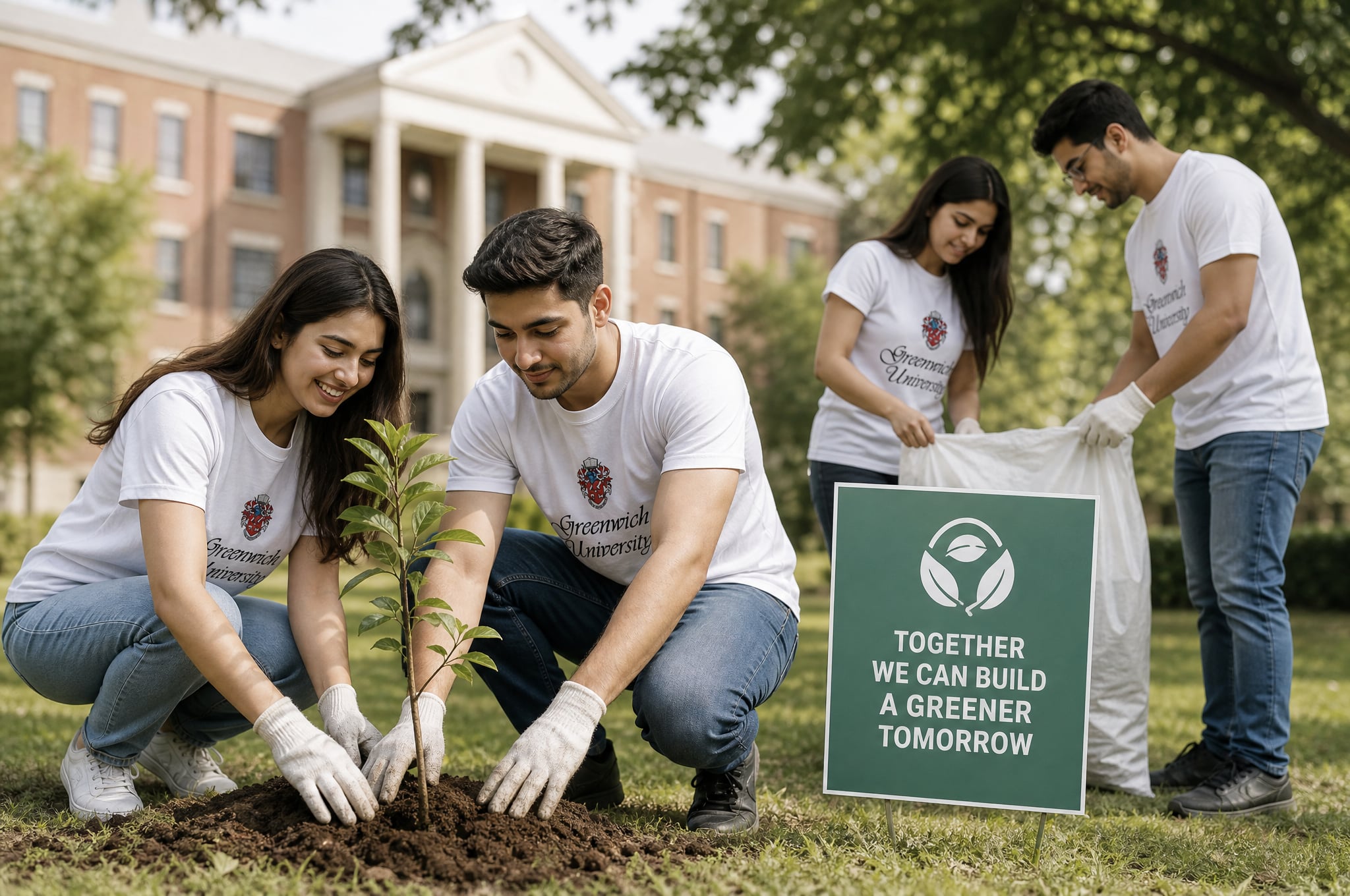 Service and outreach at Greenwich University, Karachi