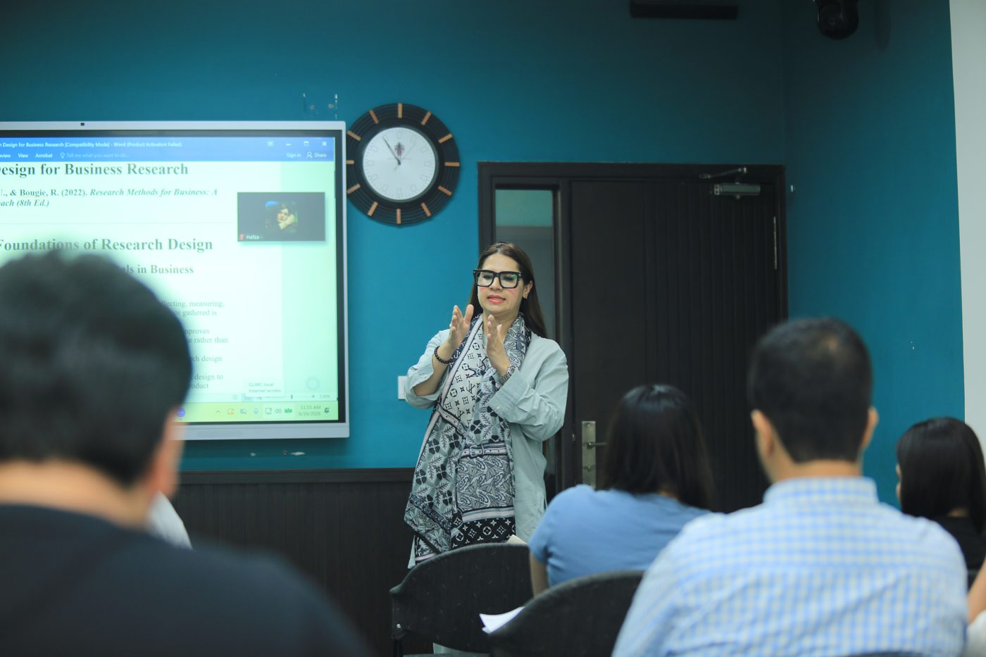 Smart classroom at Greenwich University, Karachi