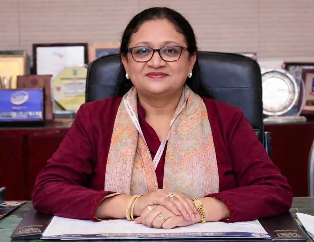 Dr. Seema Mughal, Vice Chancellor of Greenwich University, Karachi