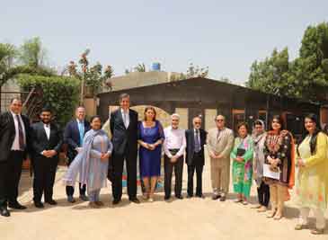 Italian Ambassador in Pakistan, Visit Greenwich University.